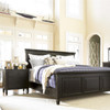 Country-Chic Maple Wood 3 Drawer Black Nightstands - Bedroom