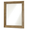 French Modern Light Wood 8 Drawer Double Dresser Mirror