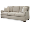 Connor Belgian Linen upholstered sofa with nailheads