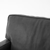 Larkin Vintage Black contemporary leather sectional sofa