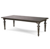 Country-Chic Maple Wood Extension Dining Table - Black