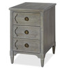 Playlist Vintage Grey Oak 3 Drawers Side Table