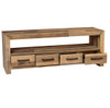 Angora Natural Reclaimed Wood TV Media Console with storage