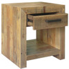 Angora Natural Reclaimed Wood 1 Drawer Bedside Table