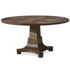 Playlist Vintage Oak 5 Piece Round Dining Table Sets