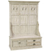 Chateau Entryway Storage Bench with Storage and Coat Rack