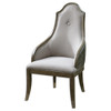 Sylvana Gray Leather Back Dining Chair