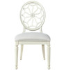 Sojourn Slip Upholstered Medallion Side Chair - White