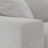 Plume Upholstered Block Arm Pewter Grey Sofa