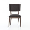 Jax Burnt Oak Wood Upholstered Dining Chair