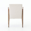 Reuben Oak Wood Linen Upholstered Dining Chair