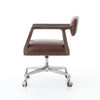 Tyler Mid-Century Modern Brown Leather Office Desk Chair