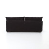 Grant Modern Upholstered Charcoal Grey Armless Sofa