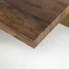 Alec Reclaimed Wood Square Coffee Table with Brass Legs