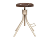 Remington Adjustable Stool-Tan/White