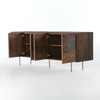 Taren Reclaimed Wood + Metal Patchwork Media Console