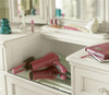 Rosalie White Kids 9 Drawers Vanity Chest