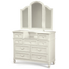 Rosalie Kids 9 Drawers Vanity Chest - White