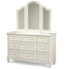 Rosalie Kids 9 Drawers Double Dresser - White