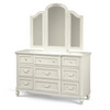 Rosalie Kids Bedroom Vanity Mirror - White