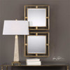 Uttermost Allick Gold Square Mirrors S/2