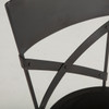 Steampunk Industrial Iron Bar Chair - Black