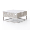 Concrete and Chrome Coffee Table