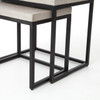 Maximus Indoor / Outdoor Nesting Side Tables - Natural Concrete