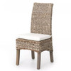 Banana Leaf Woven Dining Side Chair - Grey Wash