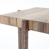 Hudson Spalted Wood and Iron Square End Table