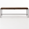 Barton Iron Leg Slab Wooden Top Coffee Table