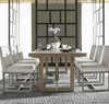 Jamison Modern Oak Top + Bronze Leg Linear Dining Table 108", 642755