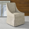 Gibson Modern Nutmeg Fabric Skirted Dining Chair