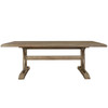 French Country Wooden Trestle Dining Table 89"