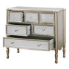 Rayvon Antiqued Silver Mirrored Accent Chest