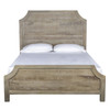 Amelie Solid Wood Queen Bed Frame - Vintage Taupe