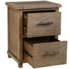 Farmhouse Reclaimed Wood 2 Drawer Filing Cabinets