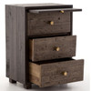 Calais 3 Drawer Nightstand with coffee slide