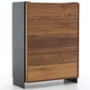 Paul Reclaimed Wood Industrial 5 Drawers Tall Dresser