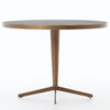 Hollywood Modern Shagreen Round Bistro Kitchen Table - Brass, VBEN-006