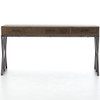 Sampson Modern Industrial Oak Wood Desk 59"