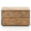 Harwood Reclaimed Pine Square Storage Coffee Table