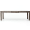 POST & RAIL 72" EXTENSION DINING TABLE-BLACK OLIVE