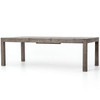 Parsons Grey Reclaimed Wood Extension Dining Table 72''