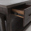 Ian Solid Wood and Concrete Kitchen Island