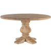 French Farmhouse Trestle Round Dining Table  60"