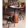 Industrial Solid Wood Adjustable Pub Table 40"