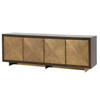 Enzo Brass Covered 4 Door Sideboard 90"