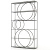 Danny Industrial Loft Geometric 5 Shelf Metal Bookcase