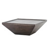 Drake Coal Grey Reclaimed Wood Square Coffee Table 42"